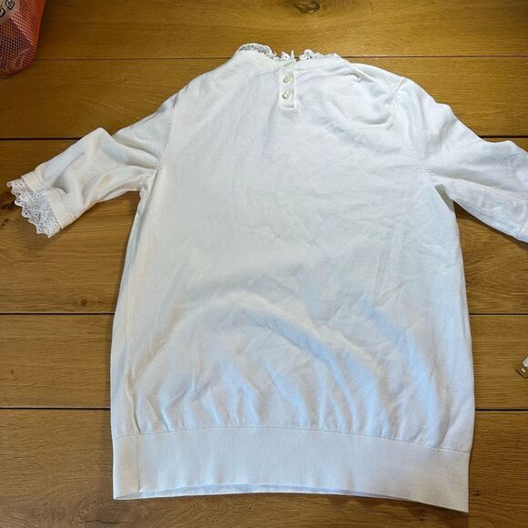 Boden white sweater small - Picture 7 of 9